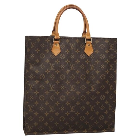 LOUIS VUITTON Monogram Sac Plat Hand Bag M51140 LV Auth 137740 - Picture 1 of 16